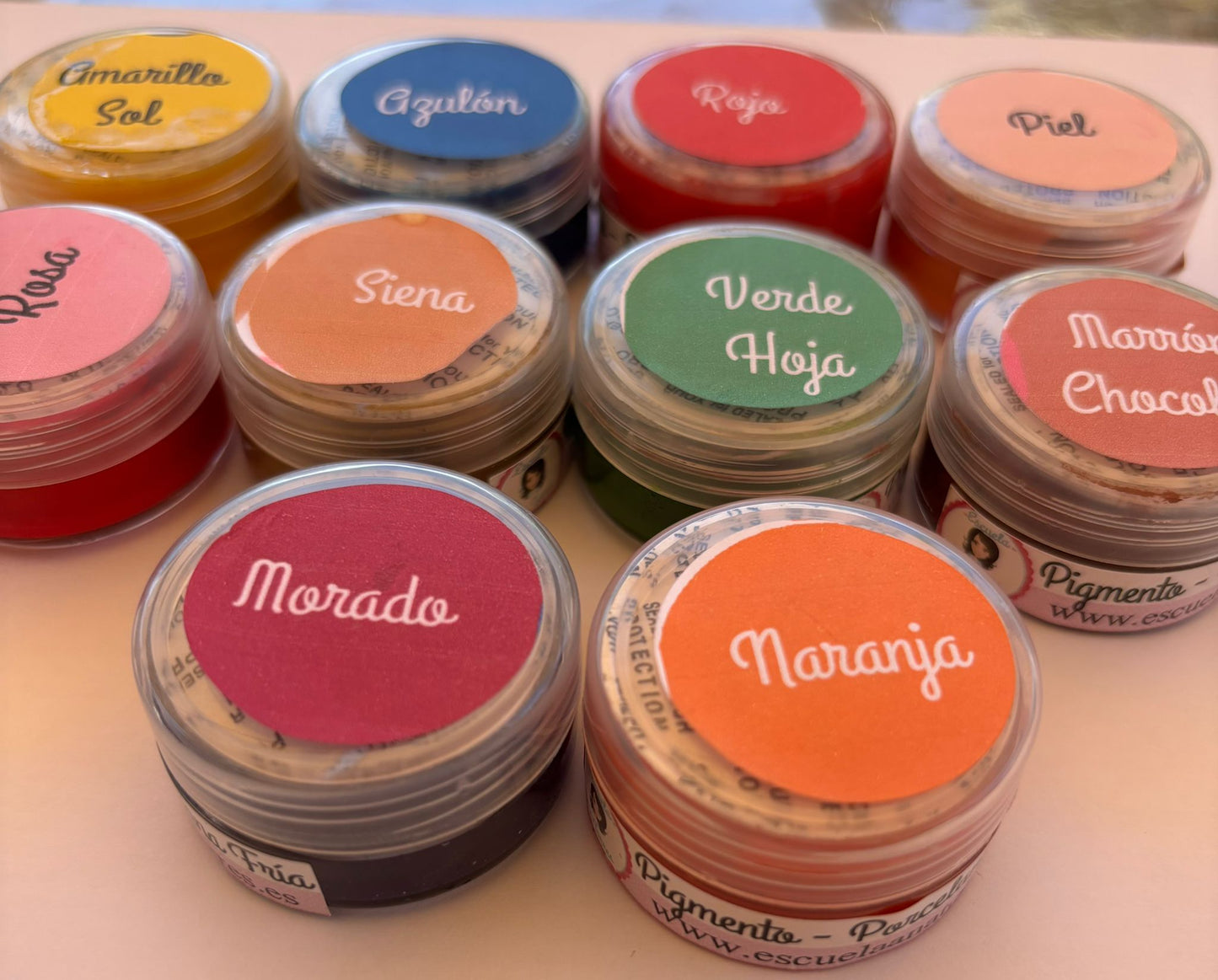 KIT 10 PIGMENTOS CREMA ANA TORRES. 10 Colores