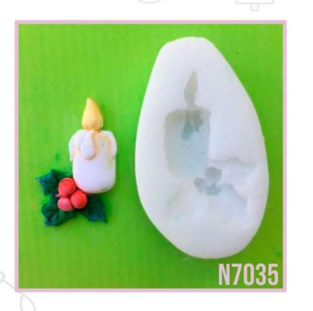 Molde Vela Navidad N7035
