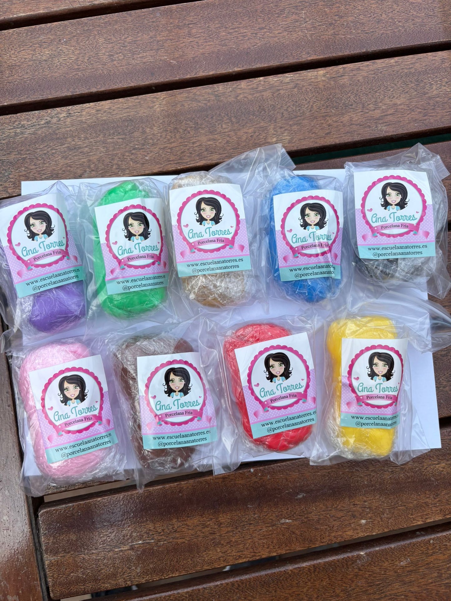KIT 10 PORCELANA COLORES
