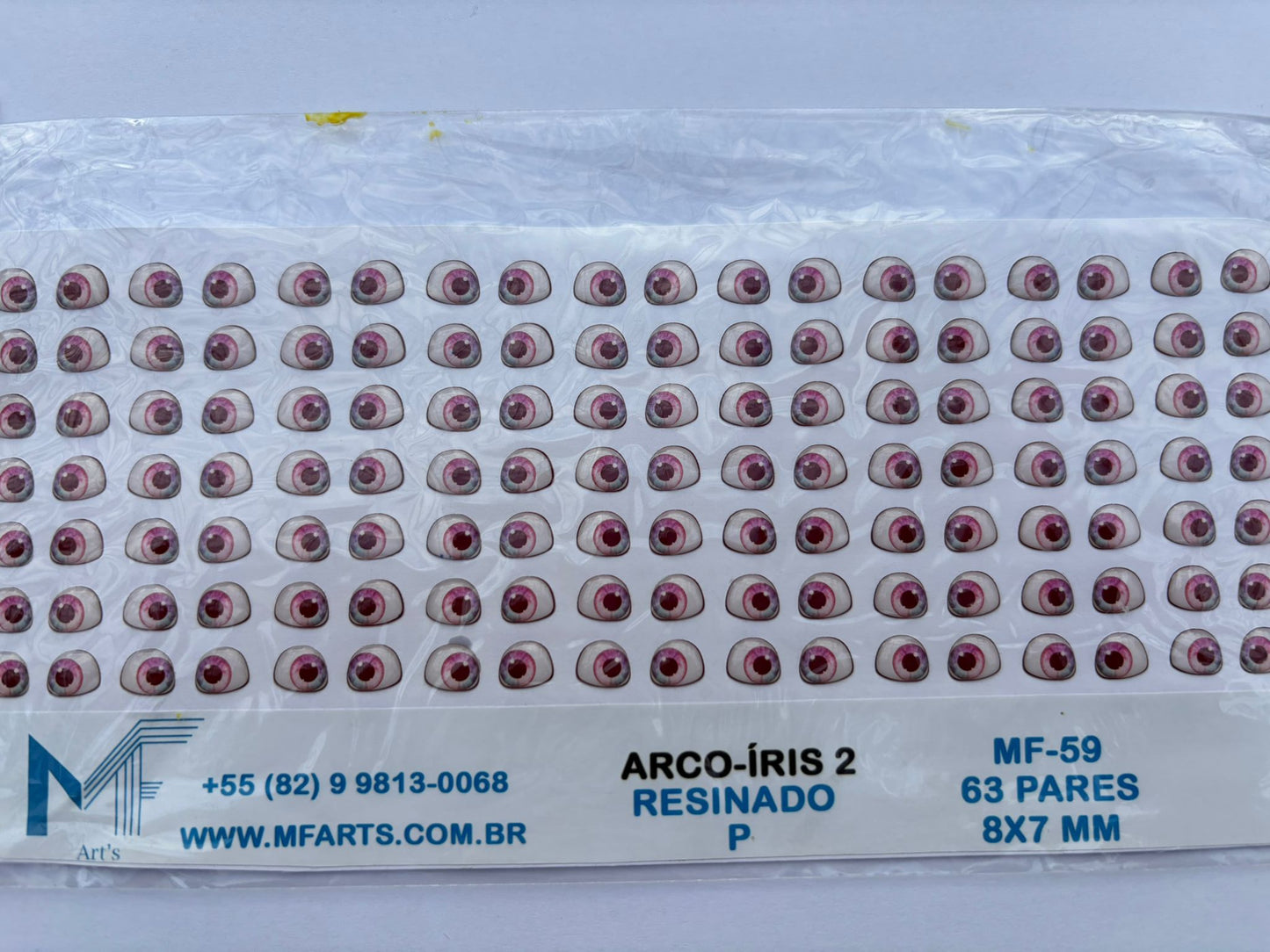 Ojitos Resinados MF59 Arco Iris