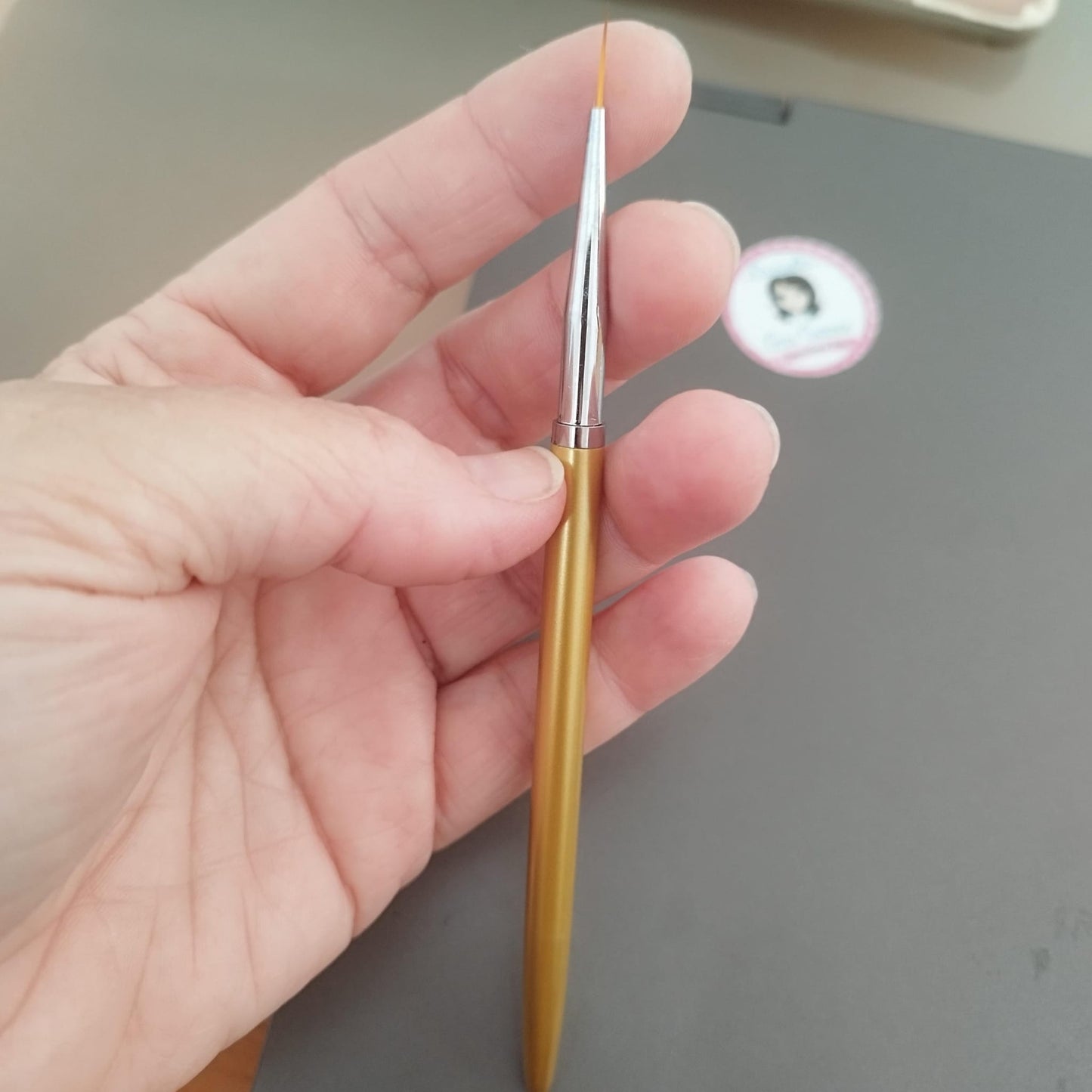 Pincel linner especial pestañas y cejas 1 cm