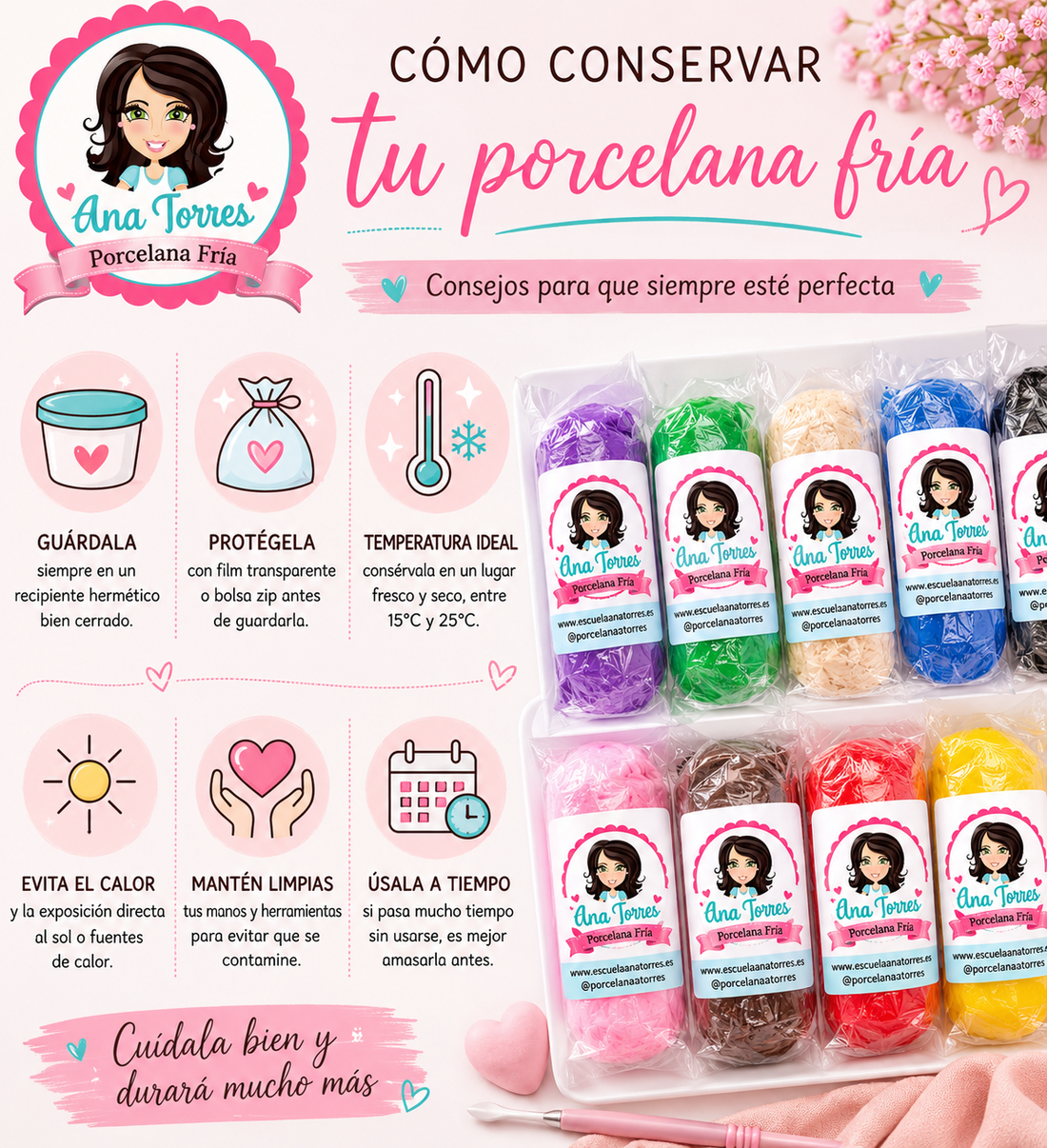Cómo conservar la porcelana fría