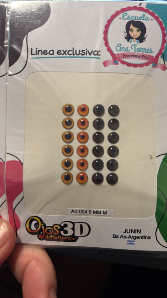 Ojitos Resinados 004 Iris Ana Torres Marron