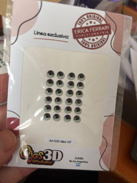 Ojitos Resinados 035 Erica Ferrari Verdes