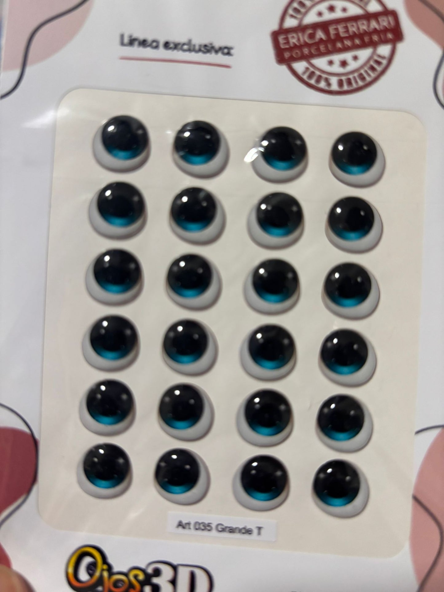 Ojitos REsinados 035 Erica Ferrari Azules