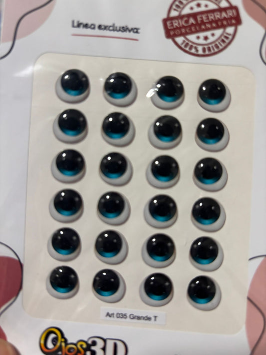 Ojitos REsinados 035 Erica Ferrari Azules