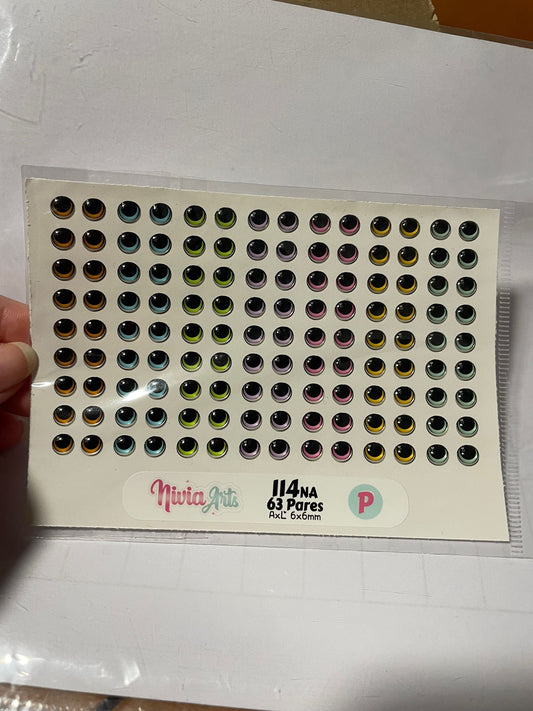 Ojitos resinados 114