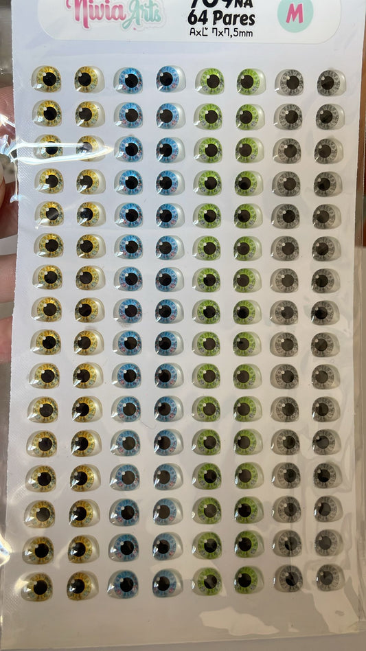 Ojitos resinados 709