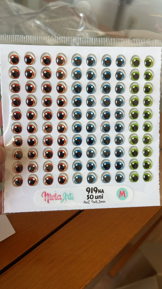 Ojitos resinados 919