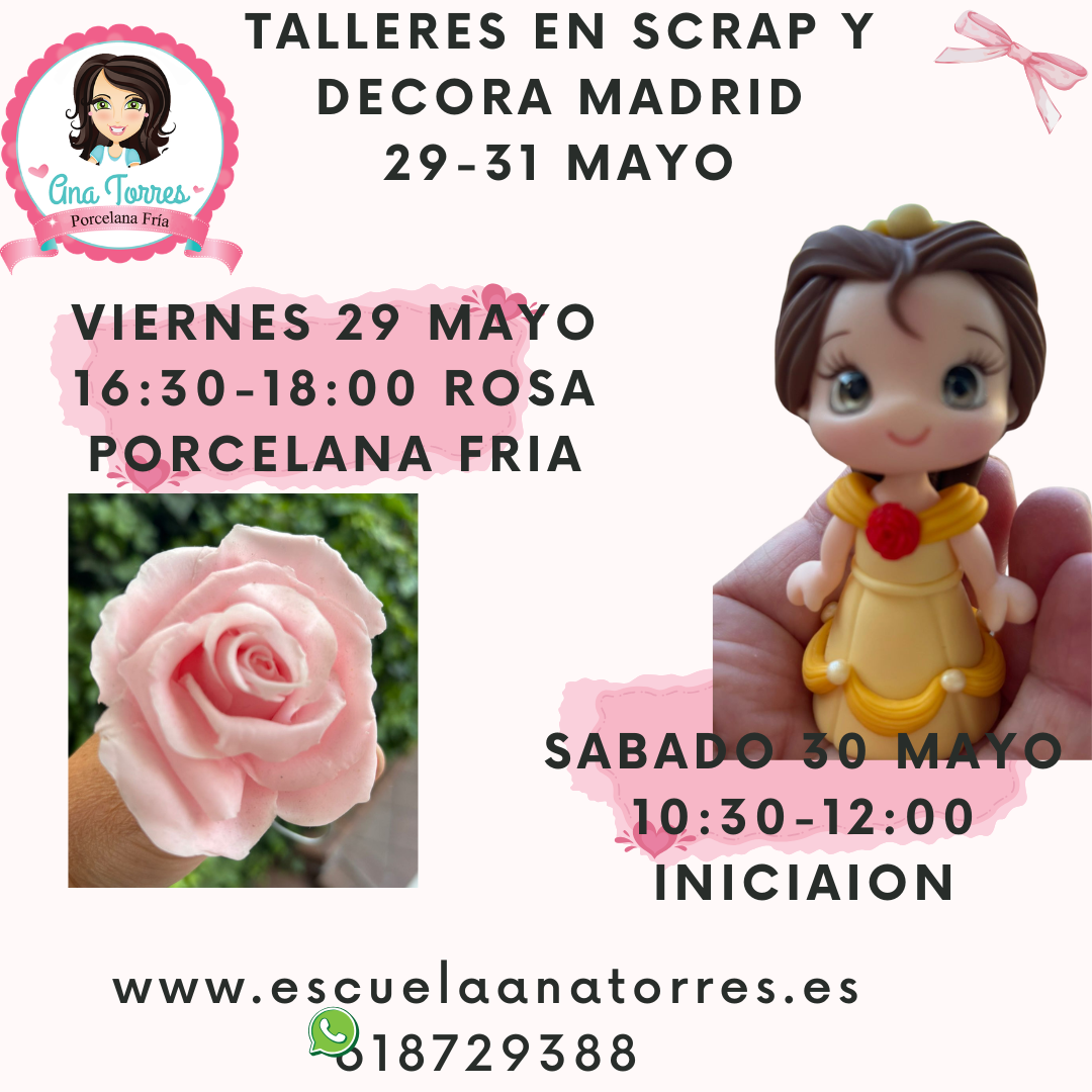 TALLERES SCRAP Y DECORA 29, 30 Y 31 MAYO