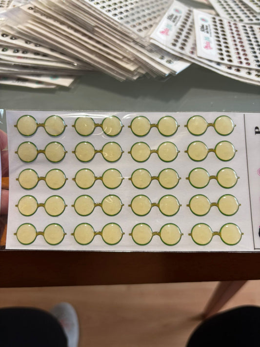 Gafas transparentes resinadas