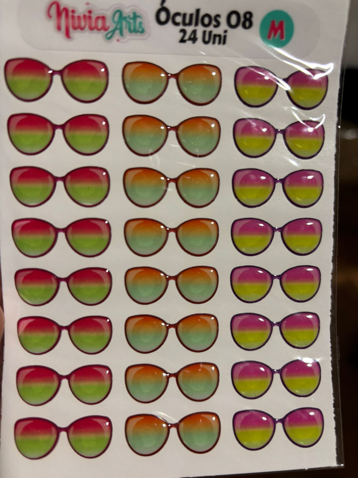 Gafas Sol Resinados 3 cm 24 unidades