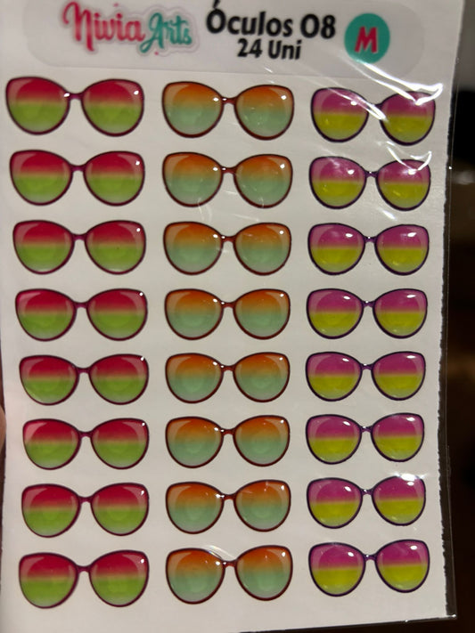 Gafas Sol Resinados 3 cm 24 unidades