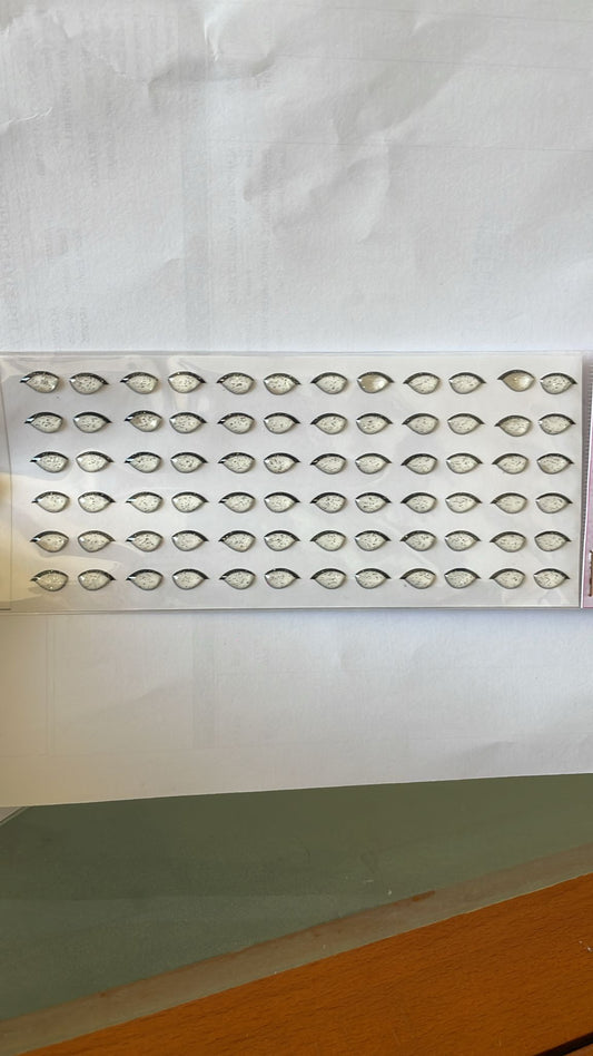 Ojitos resinados Verarte Parpados transparentes