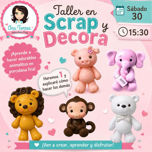 TALLERES SCRAP Y DECORA 29, 30 Y 31 MAYO