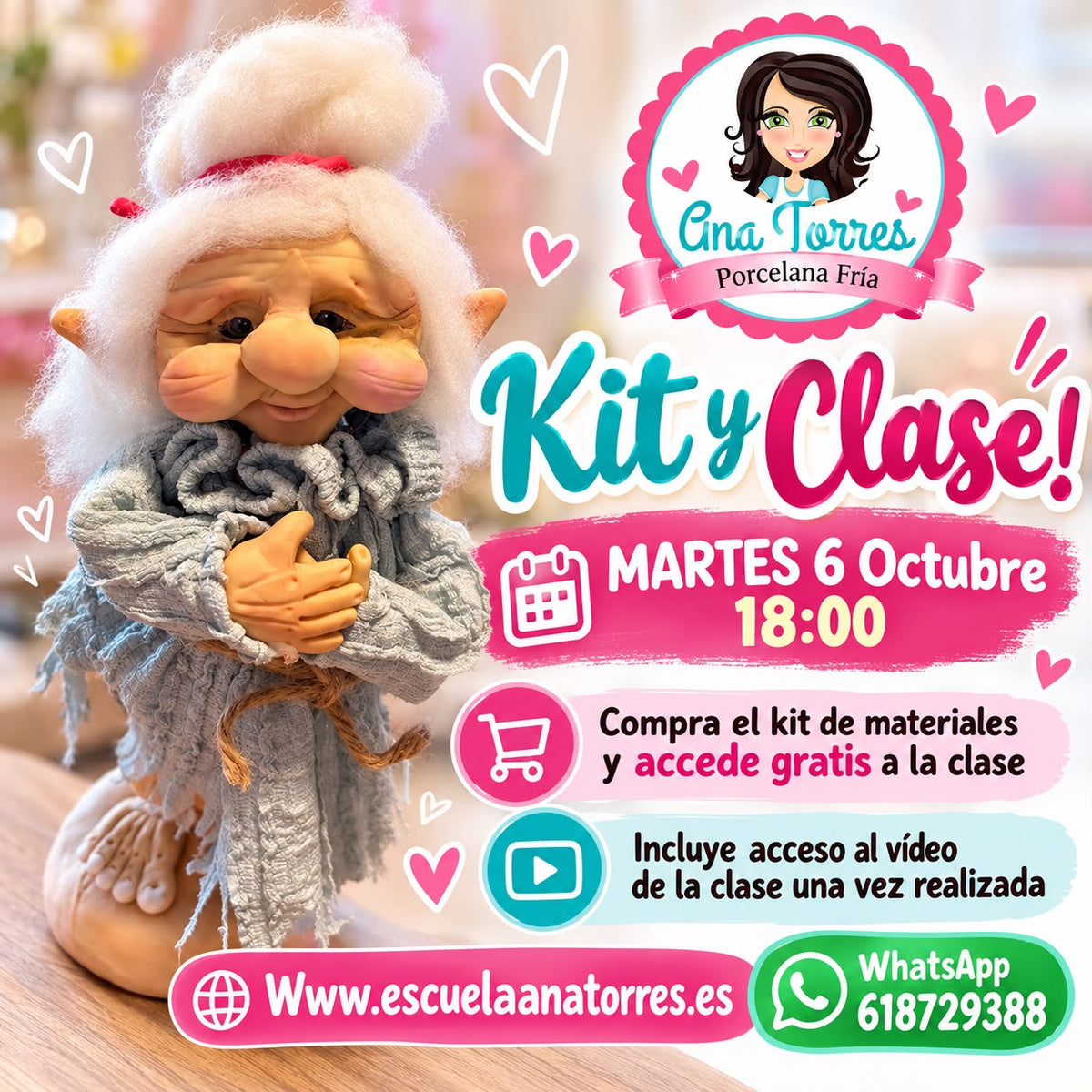 Kit y Clase Duende Viejecita
